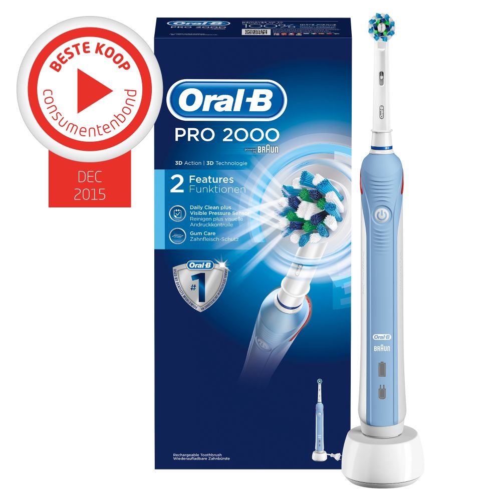 pijn Hilarisch Geurloos Oral-B electrische tandenborstel PRO 2000 – Praktijk Mondzorg Purmerend